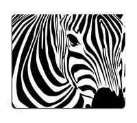 Jaesxxco Customized Rectangle Non-Slip Rubber Mousepad Gaming Mouse Pad,Zebra Striped Print, Black 7.9X9.4 Inch