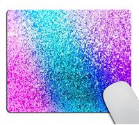 Jaesxxco Cute Mouse Pad Custom,Colorful Glitter Print Design Customized Rectangle Non-Slip Rubber Mousepad Gaming Mouse Pad 7.9X9.4 Inch