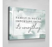 Jaesxxco Family Is Not An Important Thing It'S Everything Canvas Print Poster Farmhouse Decor Canvas Wall Art For Living Room Bedroom Office Home Decoration Artwork 121X6Inch Unframed