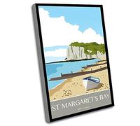 Jaesxxco Fashion Wall Art,A Bedroom Decor,Small Office Decor,St Margaret'S Bay Poster Of St Margaret'S Bay Near Dover In Retro,Art Decorate,12x16 Inch UnFramed Wall Art
