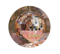 Jaesxxco Funky Retro Y2K Disco Ball Mouse Pads For Desk, Preppy Pink Mousepad For Office Dorm Computer Laptop Gaming, Desk Supplies For Women Office Aesthetic, 7.8 X 7.8 Inch