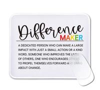 Jaesxxco Funny Inspirational Mouse Pad Gifts - Difference Maker Definition - Rectangular Mouse Mat For Work Laptop - Thank You Gifts For Boss, Leader, Coworker 7.9X9.4 Inch