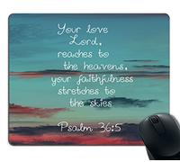 Jaesxxco Gaming Mouse Pad Custom,Christian Jesus Bible Verse Customized Rectangle Non-Slip Rubber Mousepad Gaming Mouse Pad 7.9X9.4 Inch