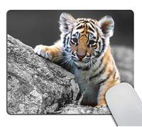 Jaesxxco Gaming Mouse Pad Custom,Cute Tiger Design Customized Rectangle Non-Slip Rubber Mousepad Gaming Mouse Pad 7.9X9.4 Inch