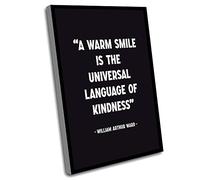 Jaesxxco Girls Bedroom Decor,Small Room Decor,Women Office Decor,A Warm Smile Is The Universal Language Of Kindness,Inspirational,Motivational Quote,S For Her,Gift Ideas,12x16 Inch UnFramed Wall Art