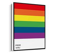Jaesxxco Lgbt Wall Art,Pride Flags,Lgbt Gifts,Gay Pride Decor,Colorful Art Frame Poster Canvas Wall Art For Living Room Bedroom Office Home Decoration Artwork 121X6Inch Unframed