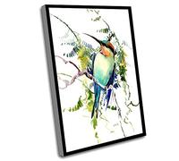 Jaesxxco Little Girls Bedroom Decor,Wall Decor Living Room,Office Decorations For Women,UnFramed Canvas Wall Art,Bee Eater Watercolor Painting,Canvas Watercolor Frame Art,12x16 Inch UnFramed Wall Art
