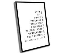 Jaesxxco Mens Canvas Wall Art,The Fruit Of The Spirit,Galatians 5 22 23 Bible Verse Wall Art Printable Scripture Prints Modern Minimalist Christian Wall Art Decor Poster,12x16 Inch UnFramed Wall Art