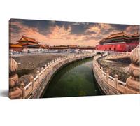 Jaesxxco Modern Wall Decor Art Forbidden City Wall Decorations Farmhouse Artwork Painting for Relaxing Living Room Hotel Bedroom Dining Room Home Unframed 12x16 inch