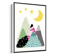 Jaesxxco Mountains Adventure Art Print,Scandinavian Nursery Poster Canvas Wall Art For Living Room Bedroom Office Home Decoration Artwork 121X6Inch Unframed
