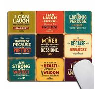 Jaesxxco Mouse Pad Motivational Quotes Customized Rectangle Non-Slip Rubber Mousepad Gaming Mouse Pad 7.9X9.4 Inch