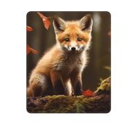 Jaesxxco Mouse Pad Washable Computer Mousepad with Anti-Slip Rubber Base Cute Fox Mouse Mat Gaming Keyboard Mat Desk Accessories Ultra-Smooth Office Mousepad for Laptop Office Home 7.9x9.4 inch