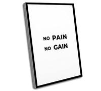Jaesxxco Paris Decor For Bedroom,Modern Living Room Decor,Office Room Decor,Bodybuilder Gift,No Pain No Gain,Gym,UnFramed,Motivation,UnFrameds,Inspirational Decor,12x16 Inch UnFramed Wall Art