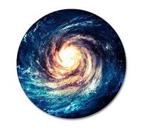 Jaesxxco Planet Round Mouse Pad, Andromeda Galaxy And Black Hole Non-Slip Rubber Mousepad Mat