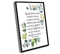 Jaesxxco Ready To Hang Canvas Wall Art - Irish Blessing Print, Prayer, Christian Gift, Wedding, Green Wall Art, Watercolor Greenery, Housewarming - 12x16 Inch UnFramed
