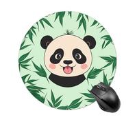 Jaesxxco Round Mouse Pad Compatible With Panda Mint Green, Non Slip Mouse Pads For Laptop Computer, 7.8 Inches