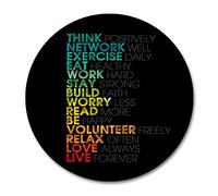 Jaesxxco Smooffy Quotes Round Mouse Pad,Inspirational Quotes Customized Round Mouse Pad Mat With Rubber 7.8 X 7.8 Inch