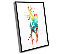 Jaesxxco Sport Posters For Guys,For Living Room Decor,Rustic Bathroom Decor,Pole Dancer Girl Colorful Dancing Girl Dance Studio Decor Sublimation Graphics,12x16 Inch UnFramed Wall Art