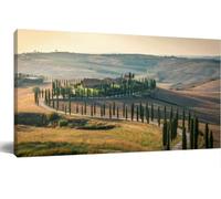 Jaesxxco Sunset Over The Winding Road Cypresses Tuscany Print Paintings Unframed Bedroom Wall Decor Artwork Modern Gallery Living Room Kitchen Wall Decorations 12x16Inch