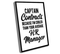 Jaesxxco The Office Decor For Women,Human Resources Office Decor,Human Resources Wall Art,Captain Contracts,Recruiter Gift,Recruitment Consultant Gift,Hr Manager Gift,12x16 Inch UnFramed Wall Art
