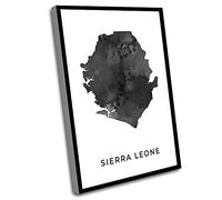 Jaesxxco The Office Wall Decor,Home Decor For Living Room,Sierra Leone Map Art Poster,Black And White Wall Art Print Of Sierra Leone,Gift Idea,Black Art,Gift For Bride,12x16 Inch UnFramed Wall Art