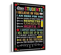 Jaesxxco Unframed Canvas Dear Students Print Wall Art,Canvas Painting,Wall Hangings,Room Art Decor Canvas Wall Art For Living Room Bedroom Office Home Decoration Artwork 121X6Inch Unframed