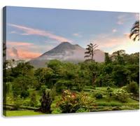 Jaesxxco Vintage Scripture Posters Art Decor Arenal At Dusk Canvas Painting Prints For Home Dining Room Living Room Wall Decor Artwork Gifts Unframed 12x16Inch