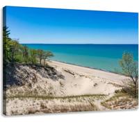 Jaesxxco Vintage Scripture Posters Art Decor Indiana Dunes National Park Canvas Painting Prints For Home Dining Room Living Room Wall Decor Artwork Gifts Unframed 12x16Inch