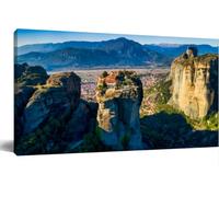 Jaesxxco Wall Art Frame Gallery Wall Decor Aerial View From The Monastery The Holy Trinity Greece Modern Canvas Prints Artwork For Living Room Bedroom Office Kitchen 12x16 inch