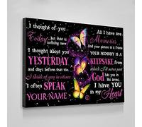 Jaesxxco Wall Art Print I Thought Of You I Have You In My Heart Poster Birthday Wedding Gift Canvas Wall Art For Living Room Bedroom Office Home Decoration Artwork 121X6Inch Unframed