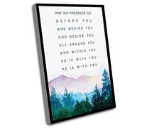 Jaesxxco Wall Office Decor,The Blessing Elevation Worship Lyrics Art Print,He Is With You,Elevation Worship Lyrics,Worship Song Lyrics,Bible Verse Wall Art,12x16 Inch UnFramed Wall Art