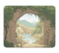 Jaesxxco Whimsical Storybook Gateway Mouse Pad - Journey Into Imagination For Your Desk, Stitched Edges Non-Slip Rubber Base Mouse Pads For Computers Laptop 7.9X9.4 Inch
