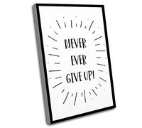 Jaesxxco Womens Bedroom Decor,Wall Art Decoration,The Office Home Decor,Never Ever Give Up,Glamour S,Quotation Canvas Wall Decoration,Modern UnFramed,Inspirational Art,12x16In UnFramed Wall