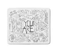 Jaesxxco You Are Inspirational Mouse Pad, Positive Affirmation Gifts, Motivational Positive Mouse Pads Mousepad For Home Office Dorm Computers Laptop Supplies Desk Accessories, 7.9X9.4 Inch