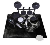 JaevKwzy 110 x 80 cm Drum Rug Drum Mat, Soundproof Mat Drum Carpet, Soundproof Blanket for Electronic Drum Kits Bass Drum Snare and Other Musical Instrument, Tightly Woven Fabric Drum Set Carpet