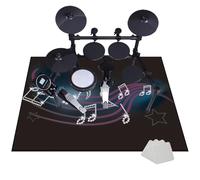 JaevKwzy 200 x 170 cm Professional Percussion E-Drum Rug - Drum Rug Drum Mat - Non-Slip Drum Carpet Rugs - Jazz Drum Bass Drum Snare Musical Instrument Mat - Drums Set Rug - Soundproof Drum Blanket