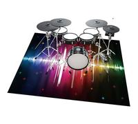 JaevKwzy Drum Rug Drum Carpet Drum Mat Drum Rugs - Soundproof Blanket for Bass Drum Snare Electronic Drum Jazz Drum Kit - Professional Drum Carpet Non-Slip Rugs - Musical Instrument Mat 110 x 80 cm