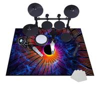 JaevKwzy Drum Rug Drum Mat Soundproof Mat Professional - Drum Rugs Non-Slip Blanket for Electronic Jazz Drum Kit Bass Drum Snare and Other Musical Instrument Mat - Rectangle Drum Carpet 120 x 80 cm
