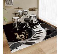 JaevKwzy Drumming Drum Rug Drum Mat Non Slip Soundproof Drum Carpets for Drummers Electronic Drum Set Practice Music Rug Floor Protection Pad Sound Absorbing Shock Absorbing Drum Mats 160 x 140 cm