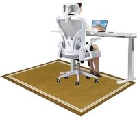 JaevKwzy Floor Protector for Rolling Chair, Office Chair Mat for Carpet Floor, Non-slip Carpet Chair Mats, Heavy Duty Computer Chair Mat, Desk Chair Mat for Hardwood Floors Tile Laminate 60 x 70 cm