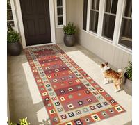 JaevKwzy Long Hallway Runners Non Slip Washable Low Pile Carpet Runners for Hallways Kitchen Runner Rug 60 x 340 cm for Entryway Hallway Narrow Hall Runner for Bedroom, Kitchen, Hallway, Living Room