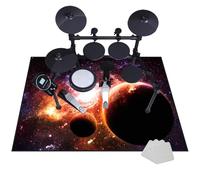 JaevKwzy Non-Slip Drum Carpet Rugs | Drum Rug Drum Mat, Professional Percussion E-Drum Rug | Drums Set Rug | Soundproof Drum Blanket | Jazz Drum Bass Drum Snare Musical Instrument Mat 120 x 80 cm
