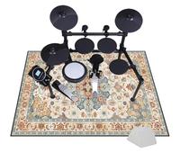 JaevKwzy Non-Slip Drum Carpet Rugs | Drum Rug Drum Mat, Professional Percussion E-Drum Rug | Drums Set Rug | Soundproof Drum Blanket | Jazz Drum Bass Drum Snare Musical Instrument Mat 100 x 80 cm