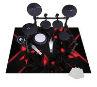 JaevKwzy Non-Slip Drum Carpet Rugs | Drum Rug Drum Mat, Professional Percussion E-Drum Rug | Drums Set Rug | Soundproof Drum Blanket | Jazz Drum Bass Drum Snare Musical Instrument Mat 100 x 80 cm