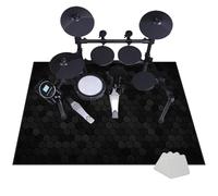 JaevKwzy Professional Drum Carpet Non-Slip Rugs, 160 x 140 cm Drum Carpet Drum Rug Drum Mat Drum Rugs, Soundproof Blanket for Bass Drum Snare Electronic Drum Jazz Drum Kit, Musical Instrument Mat