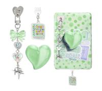 Jafaharug Books Theme Charms Set for Kindle,Including Dust Plug Charm Type C/USB C,Heart Grip Holder, Bow Keychain Accessories,Compatible for Kindle Paperwhite 11th 12th Generation
