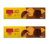 Jaffa Cakes Gluten Free Orange Sponge Cakes with Chocolate Coating, 150g, Pack of 2