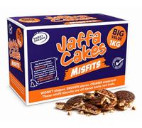 Jaffa Cakes Misfits Box 1kg - Big Value Broken Jaffa Cake Pieces & Wonky Shapes - Bulk Chocolate Orange Biscuit Snack Box - Perfect for Sharing, Baking, Parties, Dessert Toppings & Sweet Treat Lovers