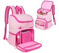 Jaffzora Carry Bag, Compatible with Toniebox Starter Set, Travel Storage Bag, Suitable for Tonies Figures, Tonies Headphones and Accessories, pink, 9" x 5" x 11.6"