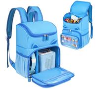 Jaffzora Carrying Backpack Compatible with Toniebox Starter Set, Travel Storage Bag Fits for Tonies Figures Characters,Tonies Headphones & Accessories, Blue (Bag Only)
